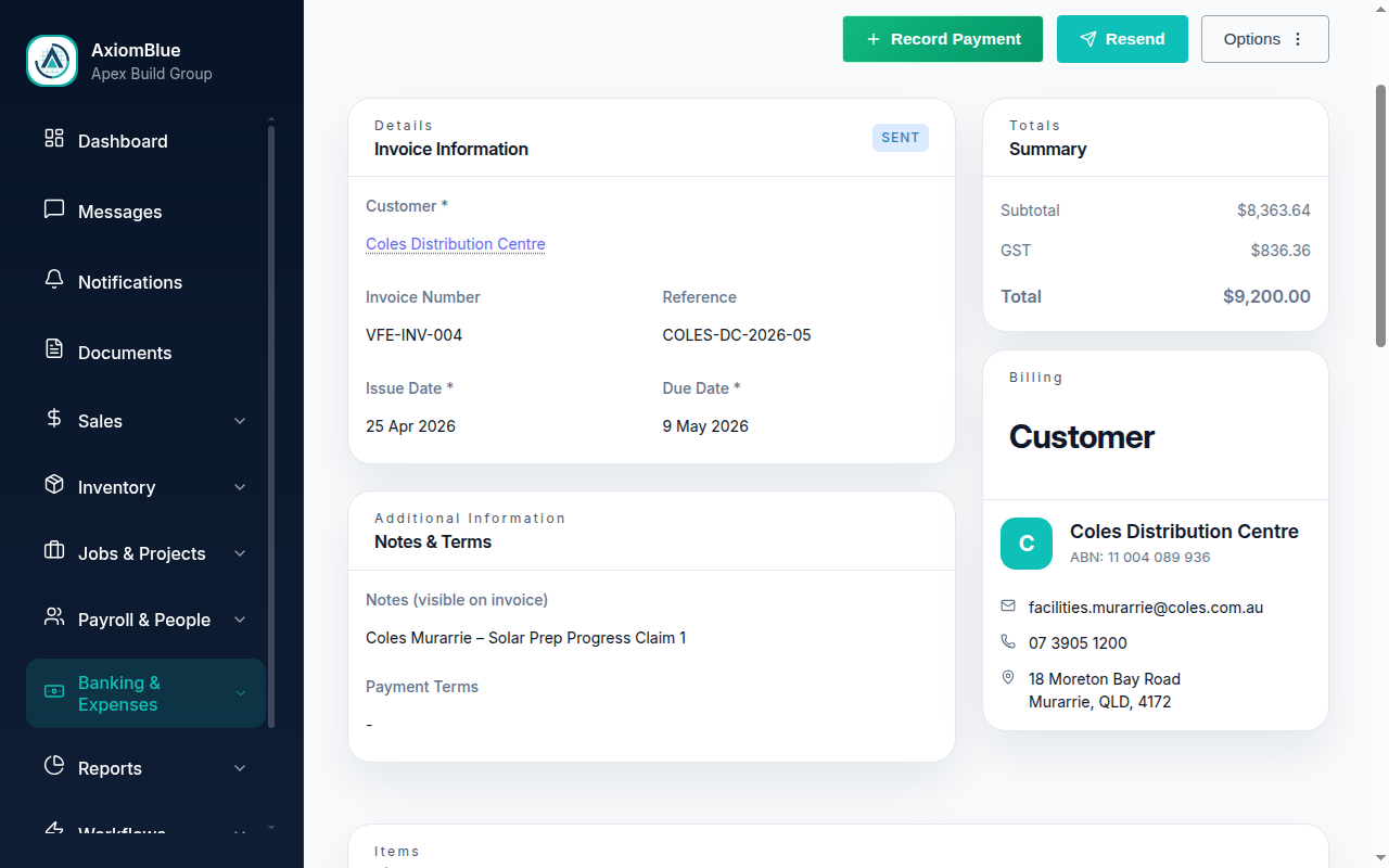 Invoicing & Payments